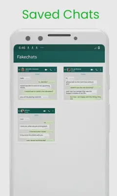 Fake Chat Maker - whatsmock android App screenshot 1