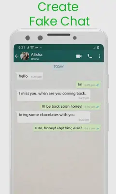 Fake Chat Maker - whatsmock android App screenshot 5